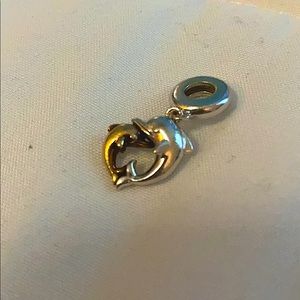 Dolphin Heart Pandora Charm